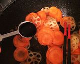 【常備菜】蓮根と人参のぴらぴらきんぴら作り方4写真
