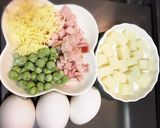余った餅で♡チーズもちオムライス♡作り方1写真