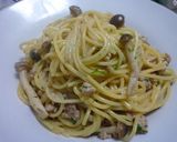 簡単！ゴマとひき肉とキノコのパスタ作り方9写真