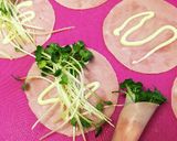 かいわれ大根ハム巻作り方1写真