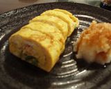 ふっくら美味！かに身と三つ葉の出し巻き卵作り方4写真