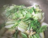 冷凍あさりと白菜の醤油炒め作り方5写真