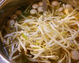 スープ、味付け醤油オンリー。作り方3写真