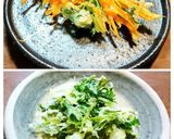 海老・芽キャベツ・白舞茸のかき揚げ　米粉作り方16写真