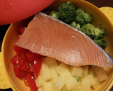 離乳食☆完了期☆鮭と野菜のマヨ焼き作り方2写真