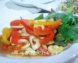 レンジで簡単！イカとパプリカのカレー蒸　作り方4写真