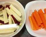 お弁当に♫フライドさつまいも＆にんじん♫作り方1写真