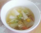 白だしを使ってコンソメ野菜スープ作り方7写真