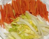 セロリとにんじんの牛肉巻き作り方1写真