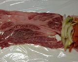 セロリとにんじんの牛肉巻き作り方2写真