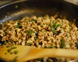 簡単♪ガッパオ飯（挽肉とバジルの炒飯）作り方6写真