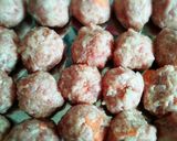 ふわふわ肉団子＊甘酢でさっぱりお弁当にも作り方3写真