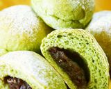 国産強力粉でふわもち♪よもぎあんパン作り方16写真