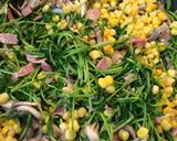 10分で出来る！豆苗と舞茸のベーコン炒め作り方5写真