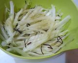 白菜の芯・昆布茶、オリーブオイル和え作り方3写真