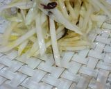 白菜の芯・昆布茶、オリーブオイル和え作り方4写真