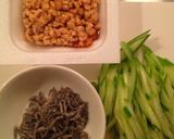 白滝でダイエット！卵と納豆のとろとろ麺作り方2写真