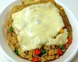 レンジで簡単❗カレーチャーハン風作り方4写真
