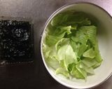 レタスの韓国風サラダ作り方1写真