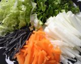 餅入り具だくさん七草粥作り方1写真