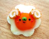 キャラ弁☆簡単♪目玉焼きひつじプレート作り方3写真