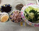 残ったロースハムで、お好み焼き！作り方1写真