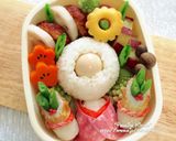 キャラ弁☆簡単♪お正月ひつじ弁当作り方5写真