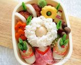 キャラ弁☆簡単♪お正月ひつじ弁当作り方6写真