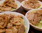 豚丼+しょうが、野菜などなど。作り方8写真
