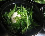 清まし仕立ての水菜のお雑煮作り方4写真