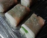 大絶賛！麻婆豆腐の素でお餅の豚肉巻き♪作り方3写真