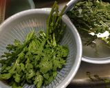 春菊の海苔わさび和え作り方1写真