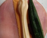 10分以内で♪オクラまるごとチーズハム巻作り方4写真