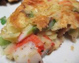 モチモチ~モロヘイヤ入りのお好み焼き作り方10写真