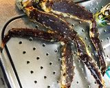 フライパンで生タラバガニの脚を蒸す作り方1写真