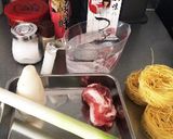 【簡単】一人ランチや休日ランチ豚肉つけ麺作り方1写真