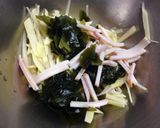 じゃがいもとわかめとハムのかき揚げ作り方2写真
