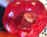 チーズがとろ〜り！肉詰めパプリカ作り方4写真