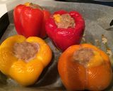 チーズがとろ〜り！肉詰めパプリカ作り方9写真
