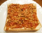 おひとりさまの納豆キムチトースト作り方1写真