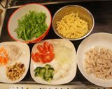 ジャーランチ＊チキンパスタサラダ作り方1写真