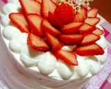 スライスいちごのデコレーションケーキ作り方6写真
