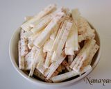 無塩料理☆里芋で揚げないハッシュドポテト作り方1写真