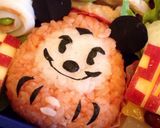 ミッキーダルマ★キャラ弁作り方5写真
