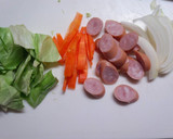 簡単　焼うどん作り方1写真
