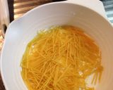 1歳児食_蕪の葉と塩昆布のスパゲッティ作り方2写真