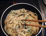 1歳児食_蕪の葉と塩昆布のスパゲッティ作り方5写真