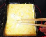 ✩旦那考案♬薄焼き卵のせトースト✩作り方2写真