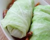 お好み焼き味　とろ～りお餅ロールキャベツ作り方4写真
