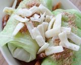 お好み焼き味　とろ～りお餅ロールキャベツ作り方5写真